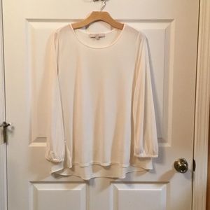 Loft Women’s Blouse Cream Size M NWOT